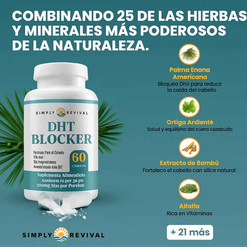 Capilox™ – Bloqueador Natural de DHT para un Cabello Más Fuerte y Abundante