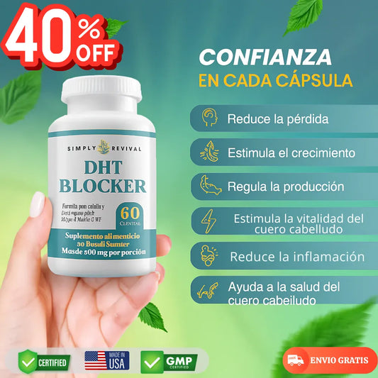 Capilox™ – Bloqueador Natural de DHT para un Cabello Más Fuerte y Abundante